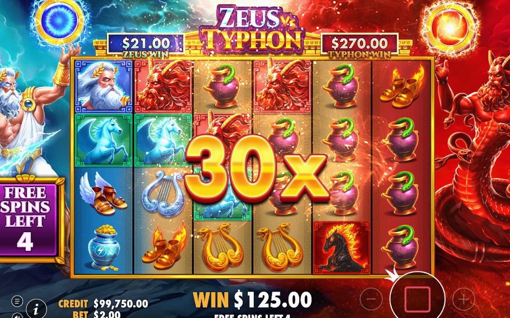 Free Spins round on the special reel set